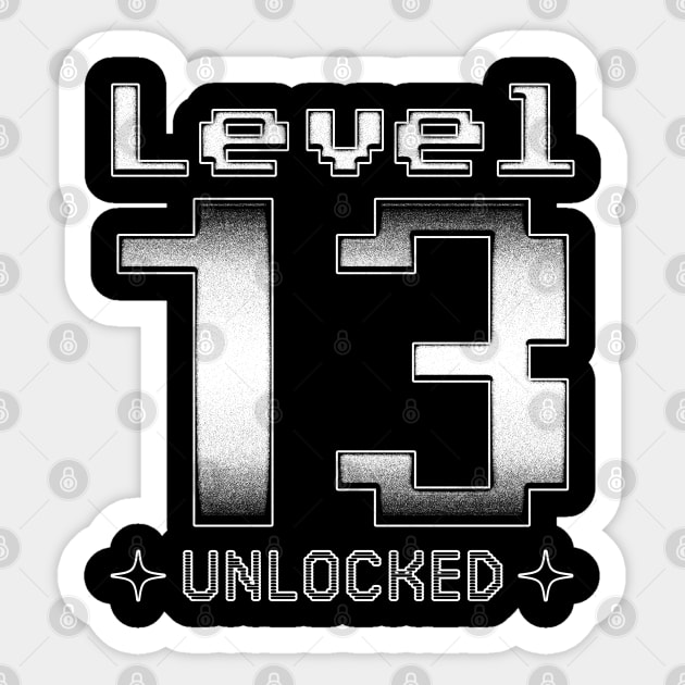 Level 13 Unlocked Sticker by  magiccatto